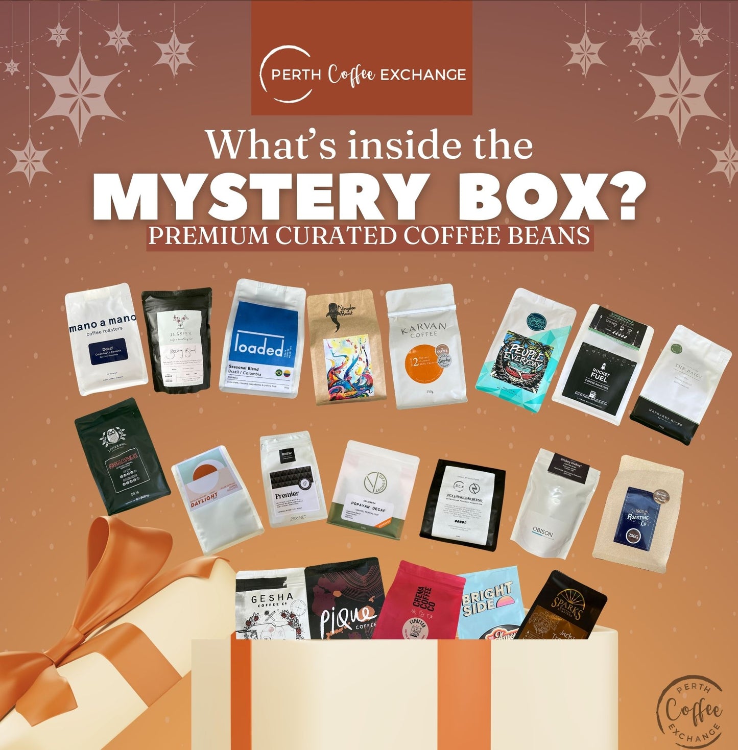 
                  
                    Premium Coffee Beans inside a Mystery Box | Perth Coffee Exchange
                  
                