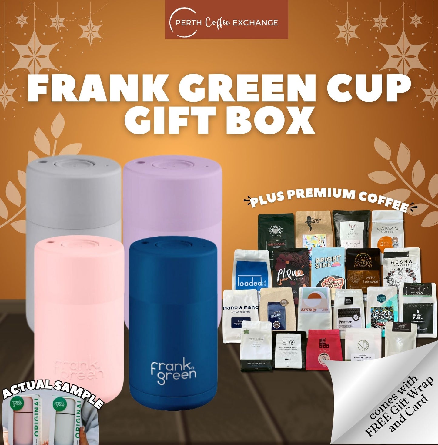Frank Green Cup Gift Box with Premium Coffee Beans | Perth Coffee Exchange