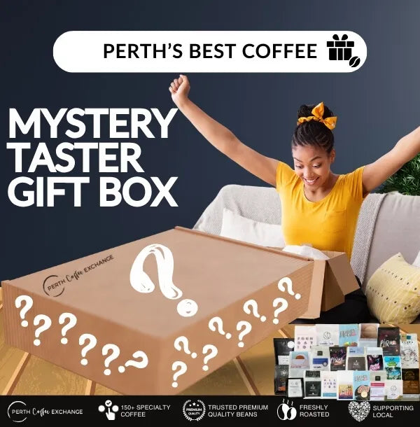 Premium Coffee Beans inside a Mystery Box | Perth Coffee Exchange