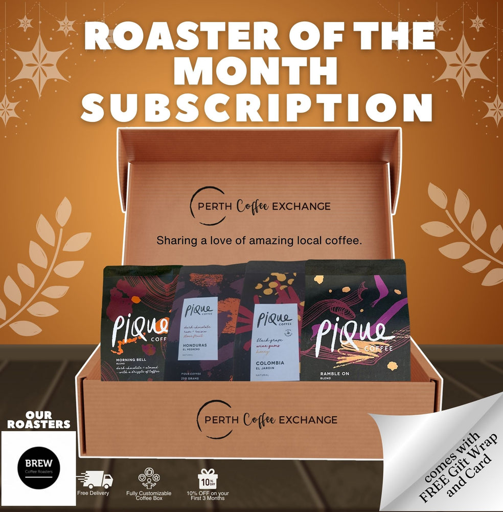 Pique Coffee Roaster Line up - Roaster of the Month Subscription | Perth Coffee Exchange