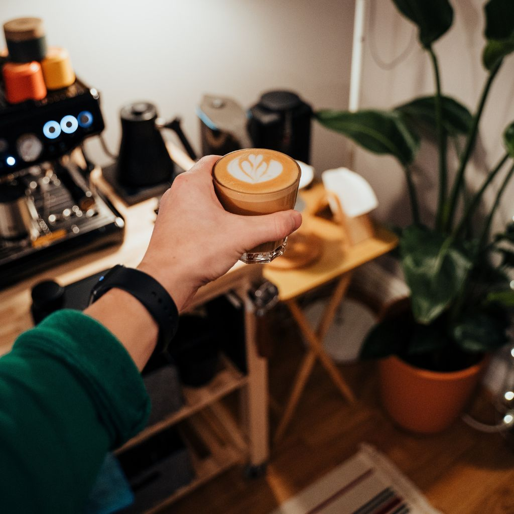 Home coffee brewed with fresh coffee beans from our Monthly coffee subscription