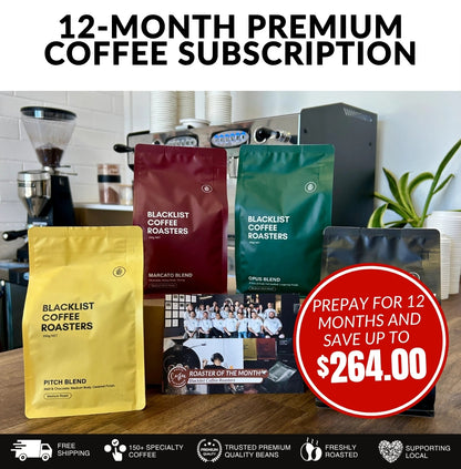 12 Month Prepaid Roaster of the Month Subscription Box