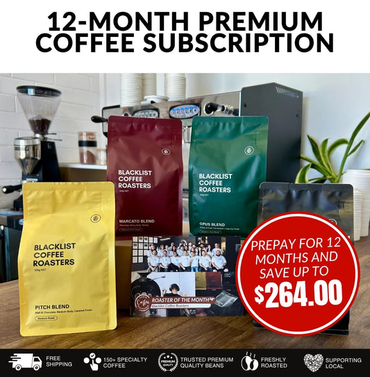 12 Month Prepaid Roaster of the Month Subscription Box