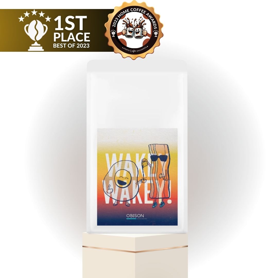 Obison Wakey-Wakey coffee wins 1st Place in the Best of 2023 Home Coffee Awards of Perth Coffee Exchange