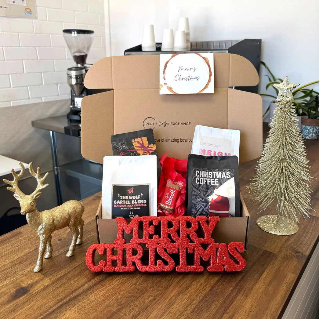 Christmas Coffee Gift Box All Beans from PerthCoffeeExchange