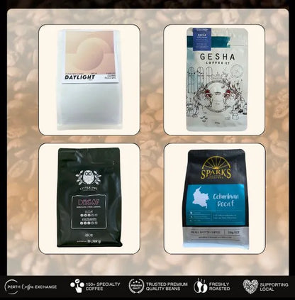 Decaf Swiss Water Tasting Box | PerthCoffeeExchange - all beans