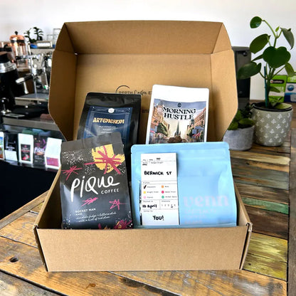 Flat White Tasting Box — 4 WA Coffees Built for Milk