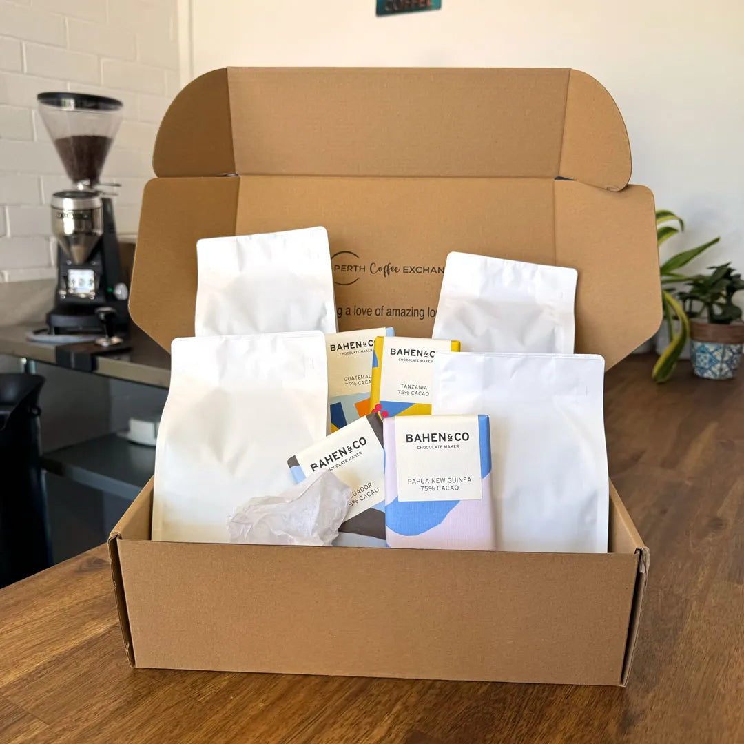 Coffee and chocolate tasting gift box | Perth Coffee Exchange