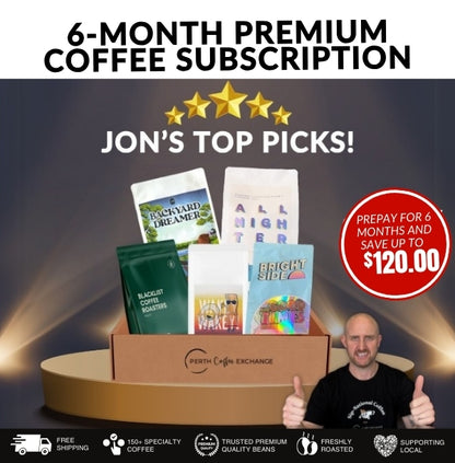 6 Month Premium Coffee subscription with Jon's Top Picks