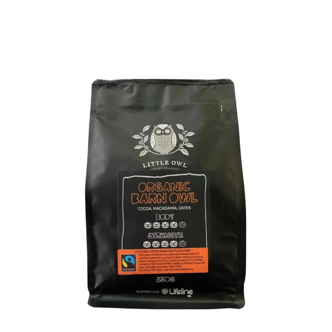 
                  
                    Little Owl Coffee Roasters - Organic Barn Owl | Perth Coffee Exchange
                  
                