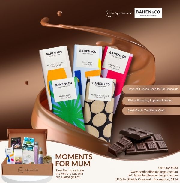 Perth Coffee Exchange - 5 Bean-to-Bar Chocolate Flavors for Mother's Day Gift Box