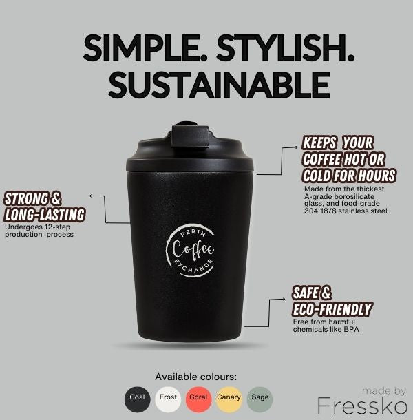 Perth Coffee Exchange - Fressko Cup with 5 available colours