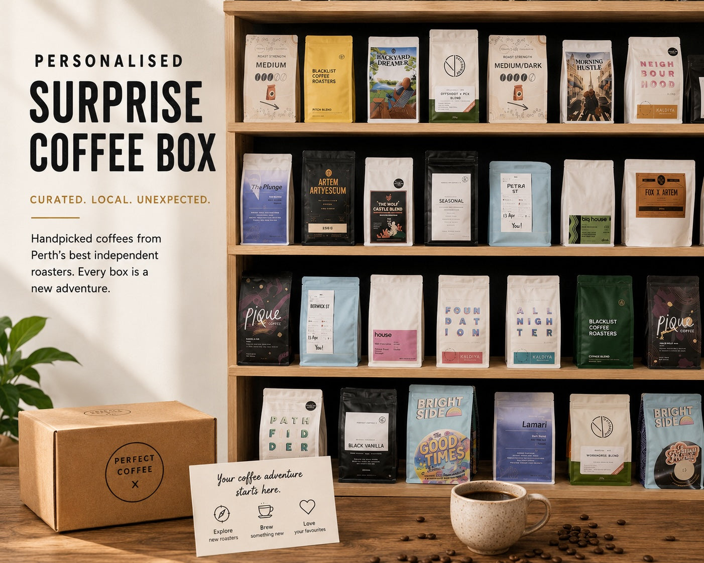 Personalised Surprise Tasting Box Perth Coffee Exchange