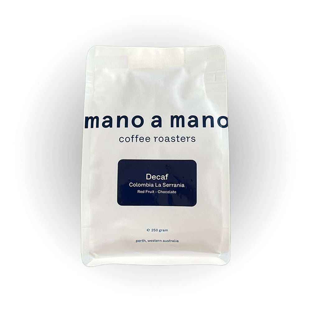 Decaf coffee in Perth by Mano a Mano coffee roasters